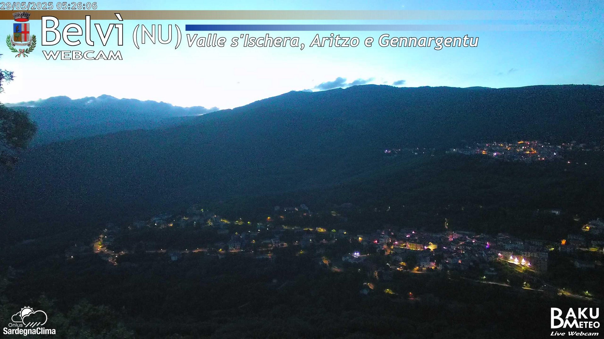 time-lapse frame, Belvì webcam
