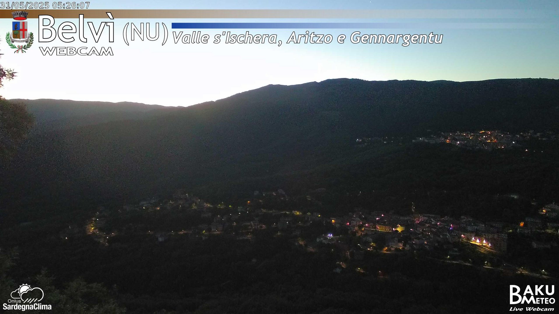 time-lapse frame, Belvì webcam
