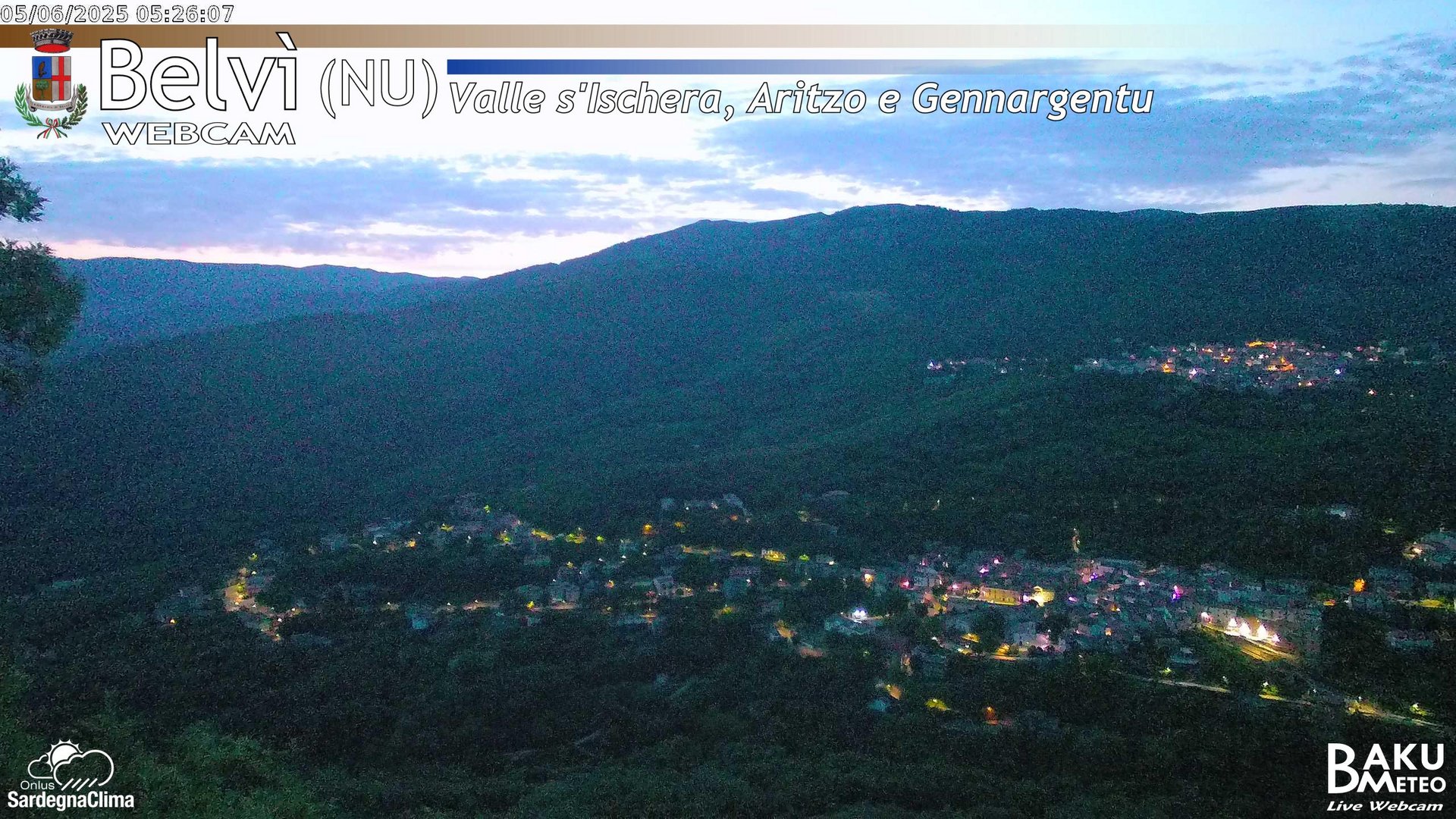 time-lapse frame, Belvì webcam