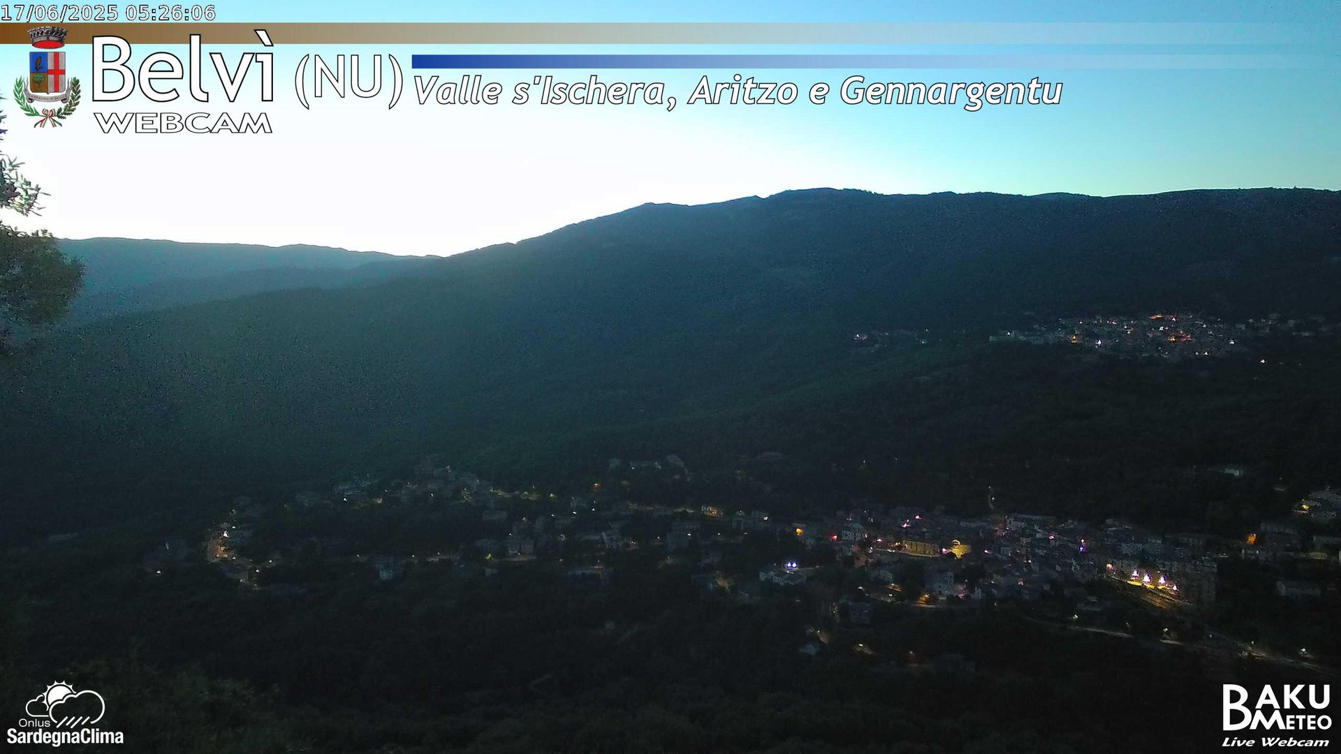 time-lapse frame, Belvì webcam
