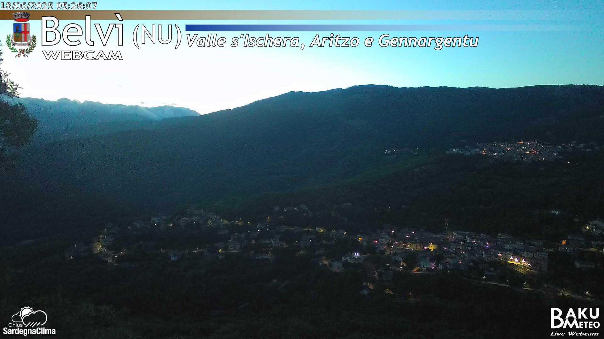 time-lapse frame, Belvì webcam