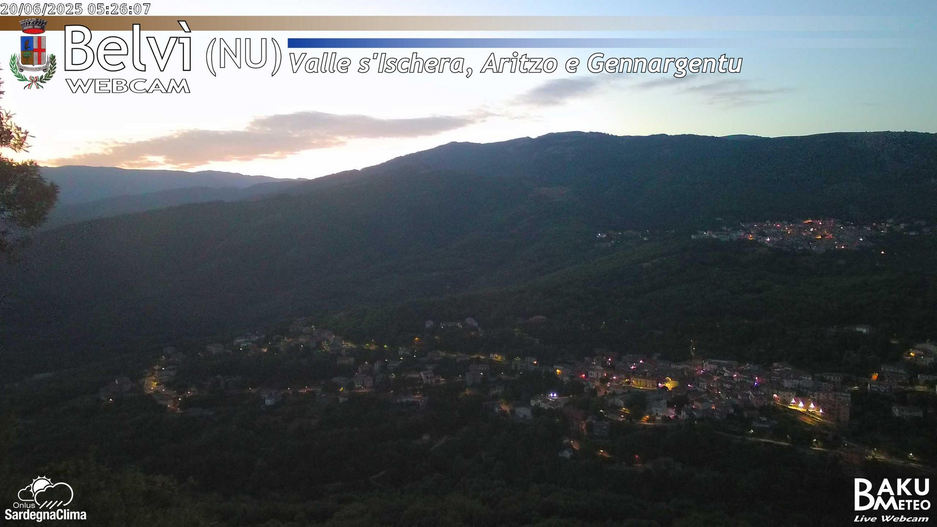 time-lapse frame, Belvì webcam