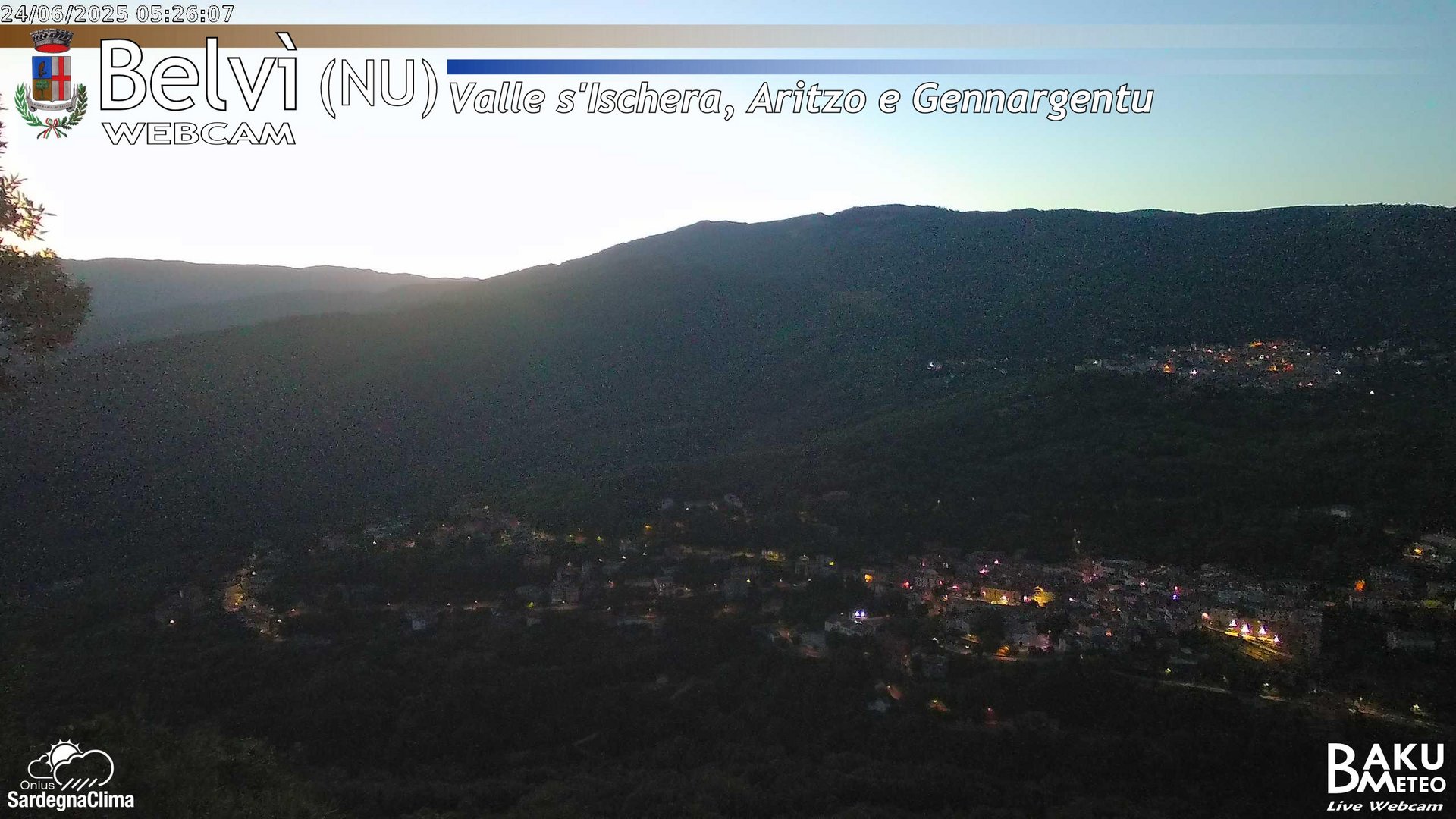 time-lapse frame, Belvì webcam