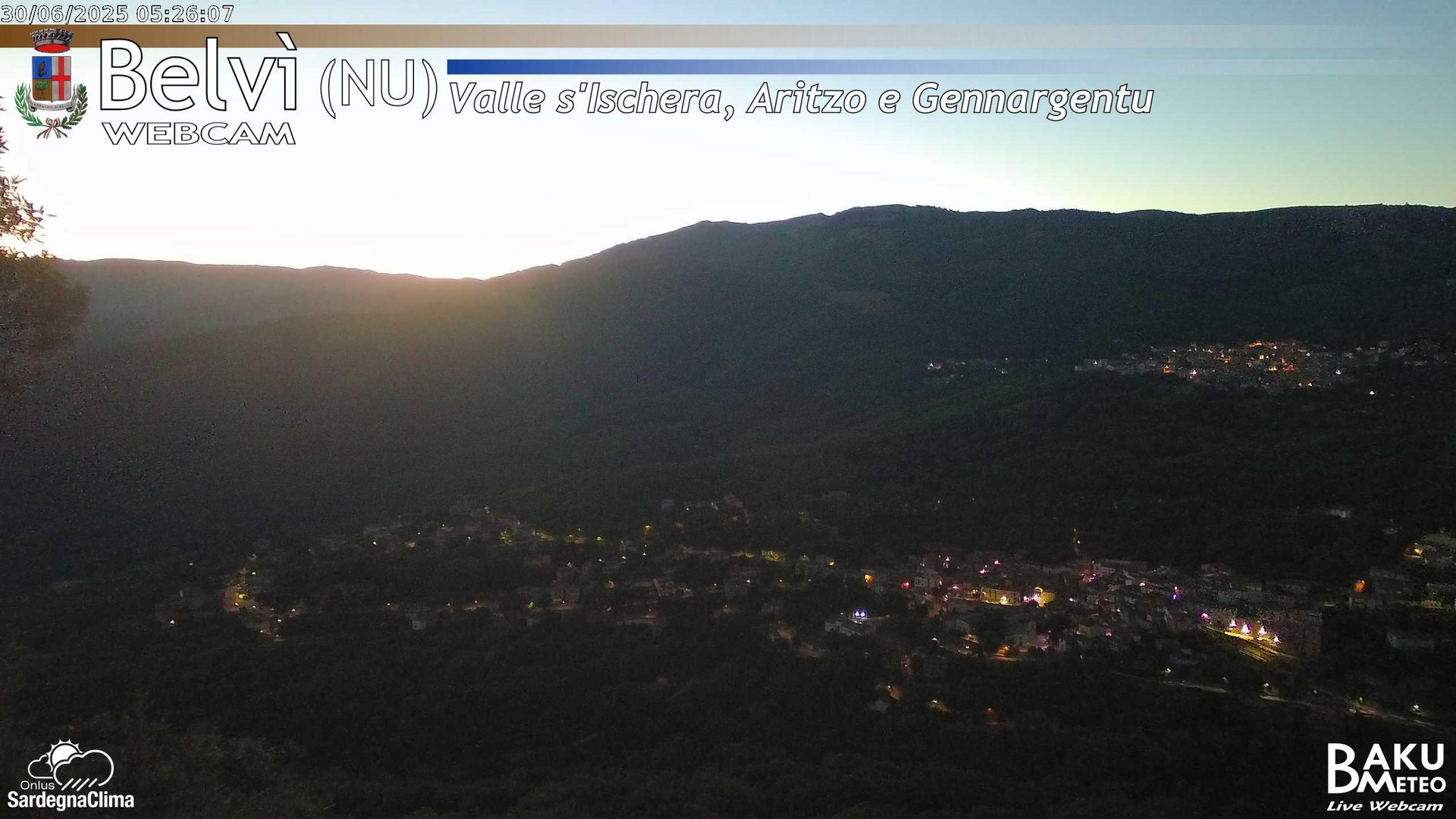 time-lapse frame, Belvì webcam