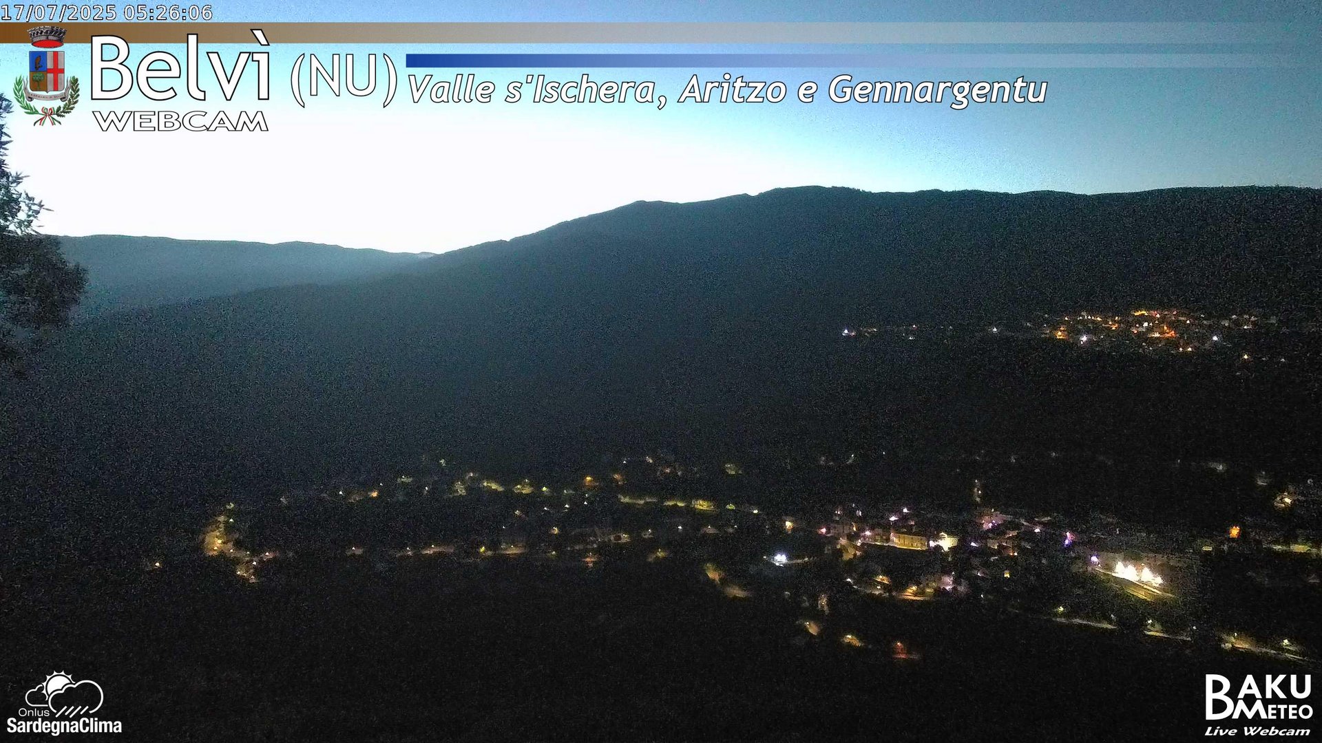 time-lapse frame, Belvì webcam