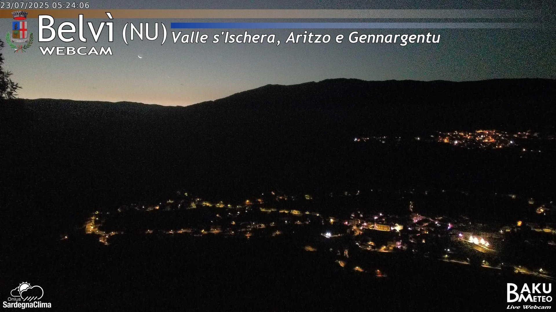 time-lapse frame, Belvì webcam