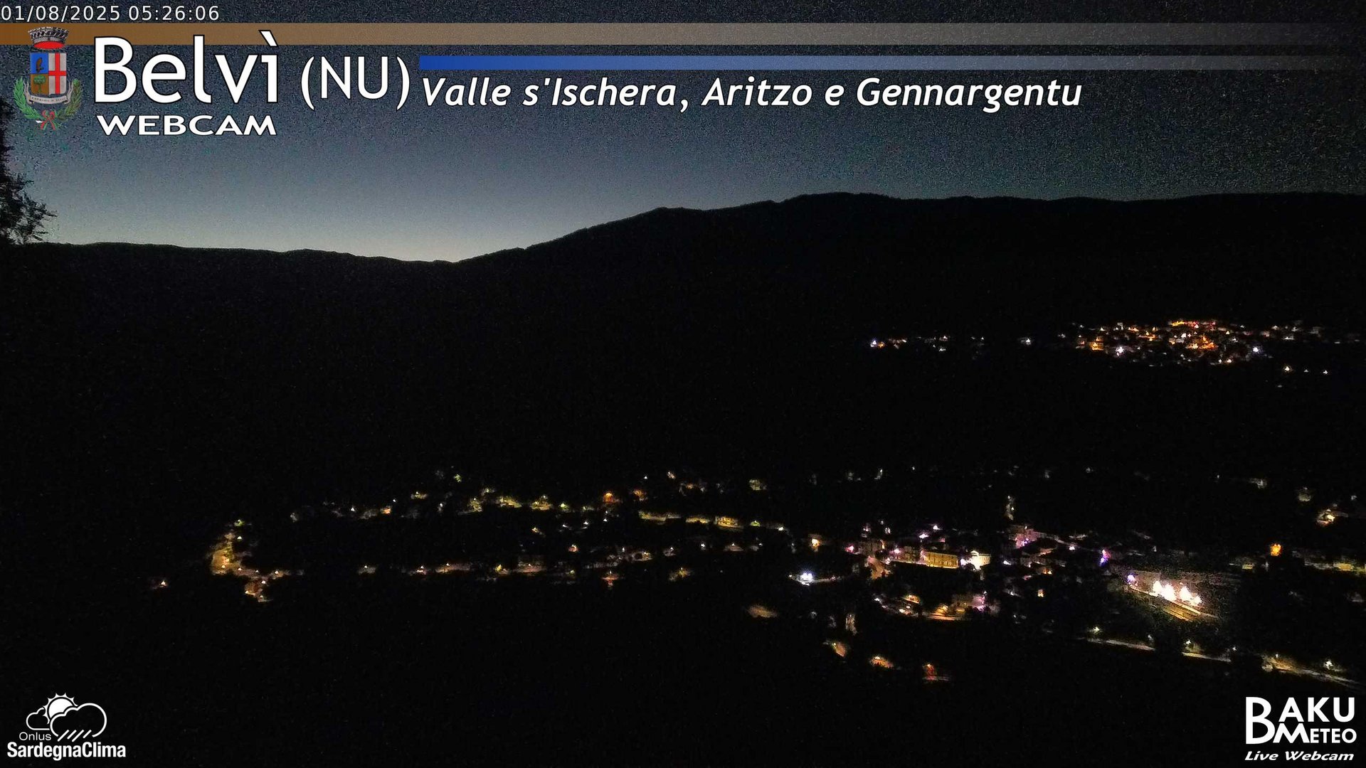 time-lapse frame, Belvì webcam