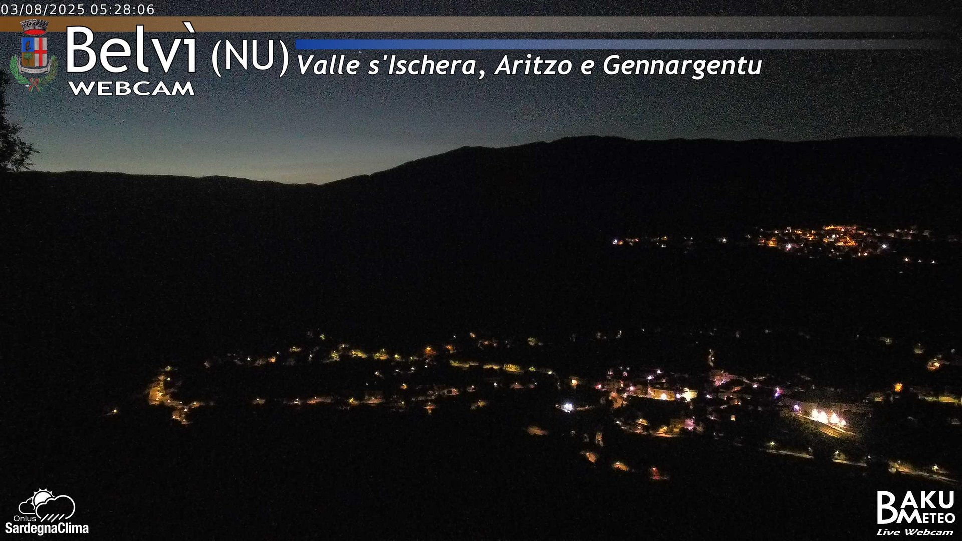 time-lapse frame, Belvì webcam