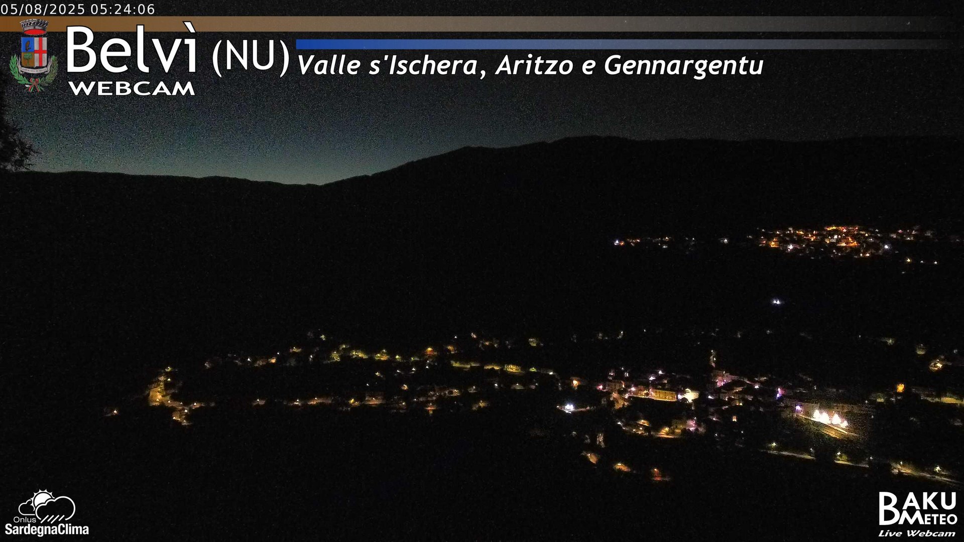 time-lapse frame, Belvì webcam