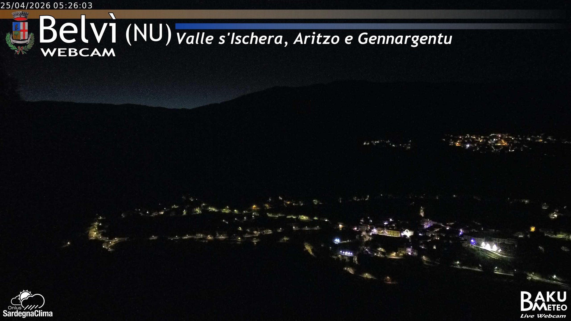 time-lapse frame, Belvì webcam