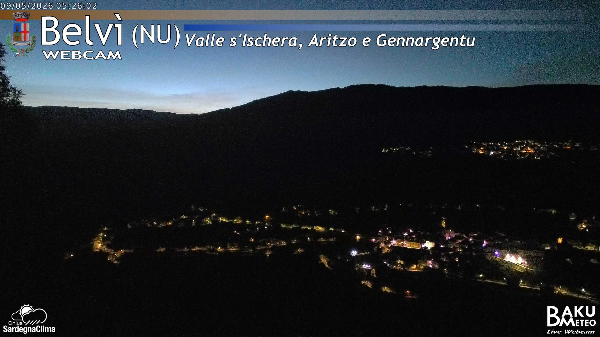time-lapse frame, Belvì webcam