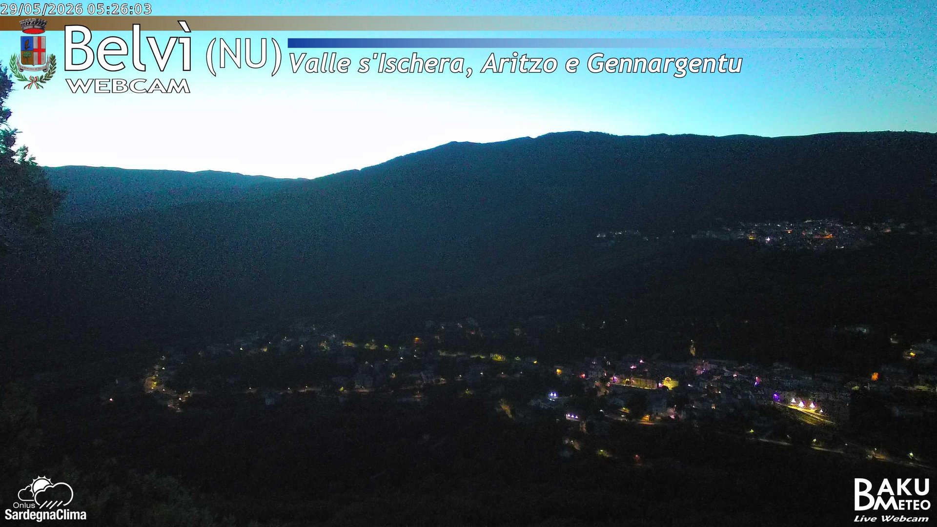 time-lapse frame, Belvì webcam
