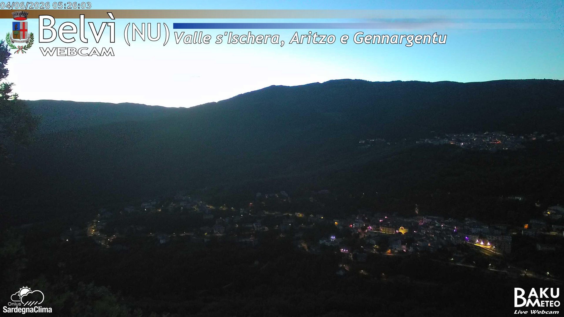 time-lapse frame, Belvì webcam
