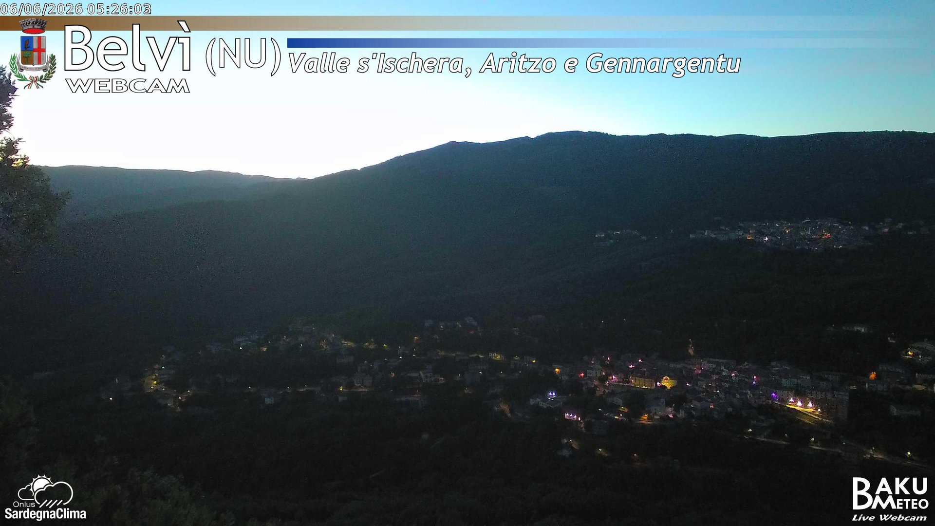 time-lapse frame, Belvì webcam