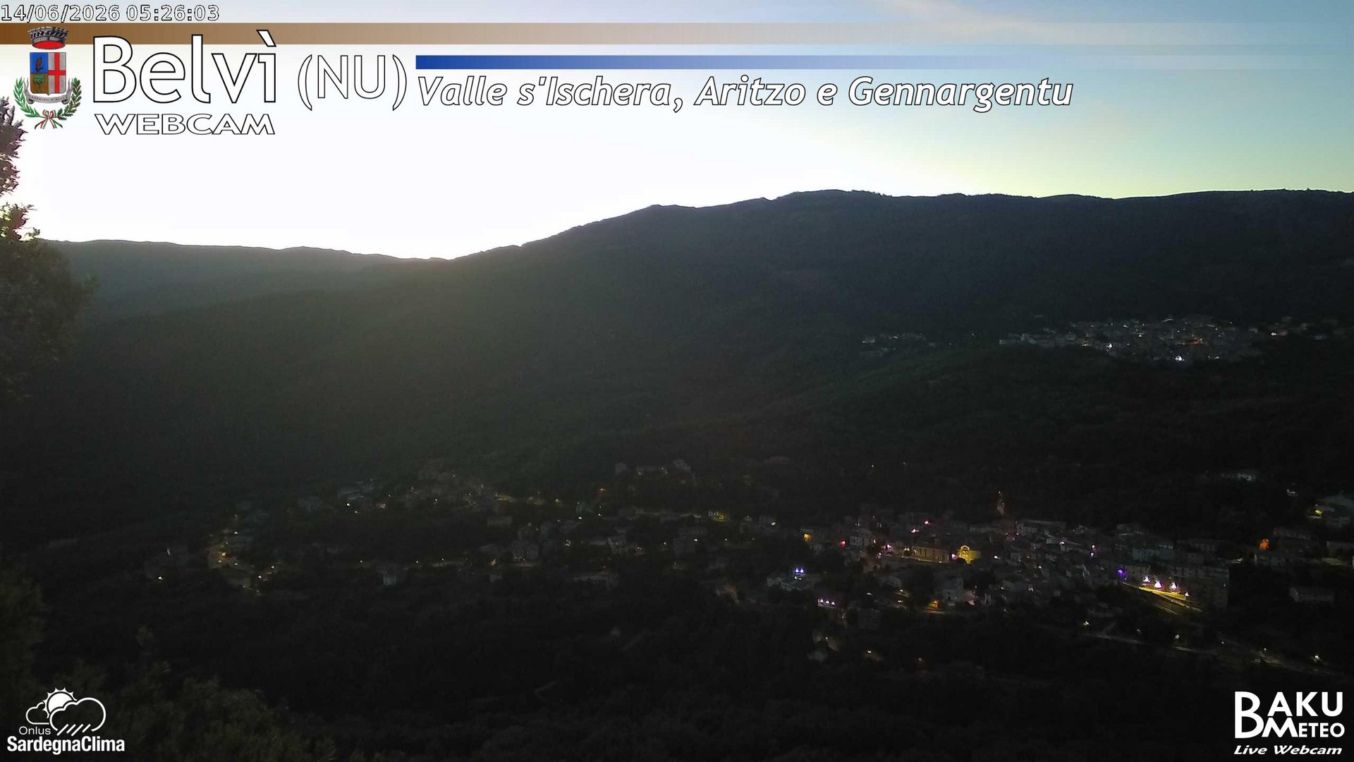 time-lapse frame, Belvì webcam