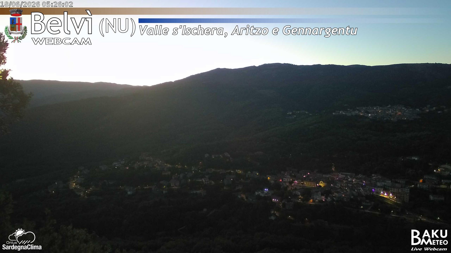 time-lapse frame, Belvì webcam