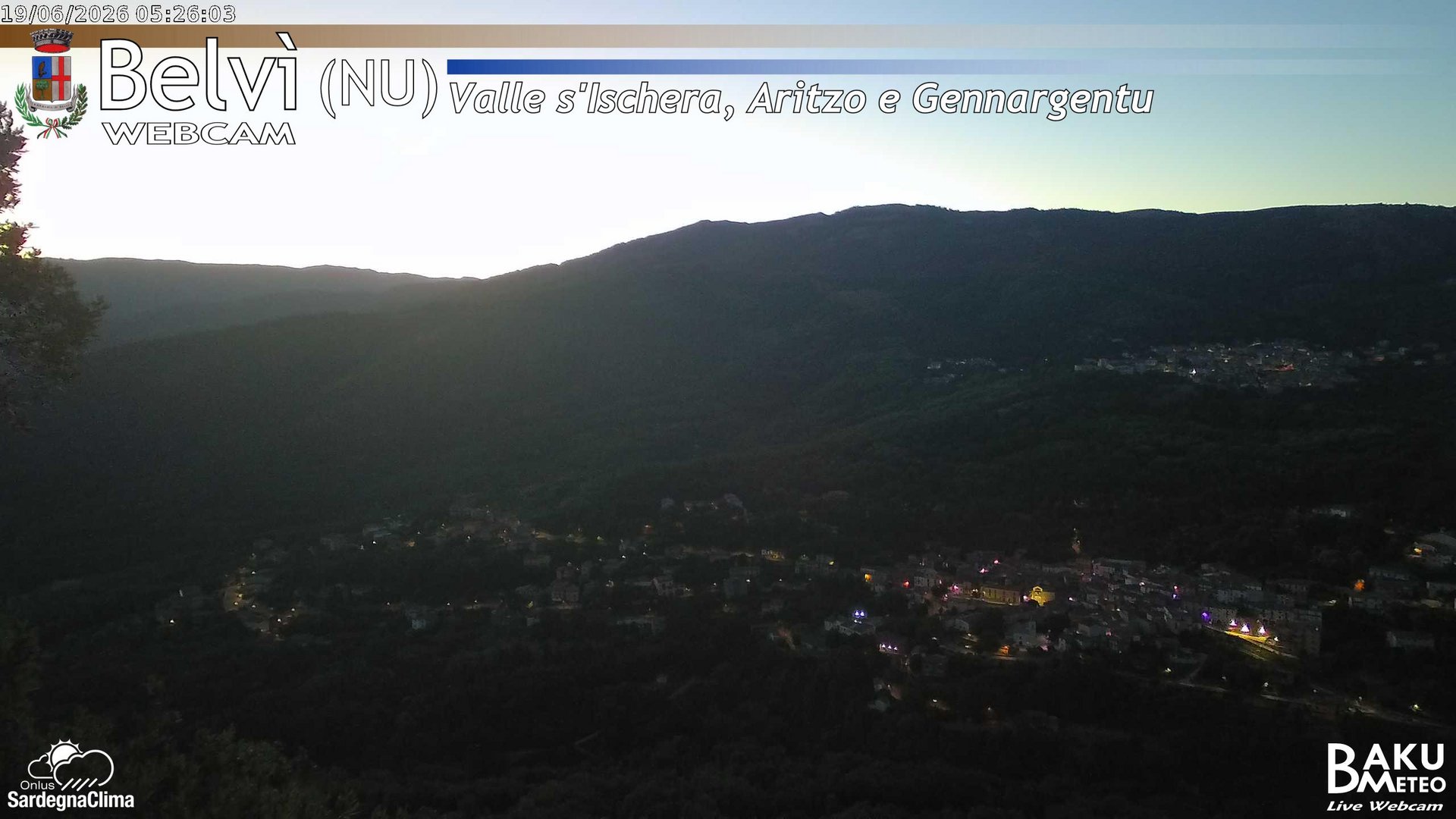 time-lapse frame, Belvì webcam