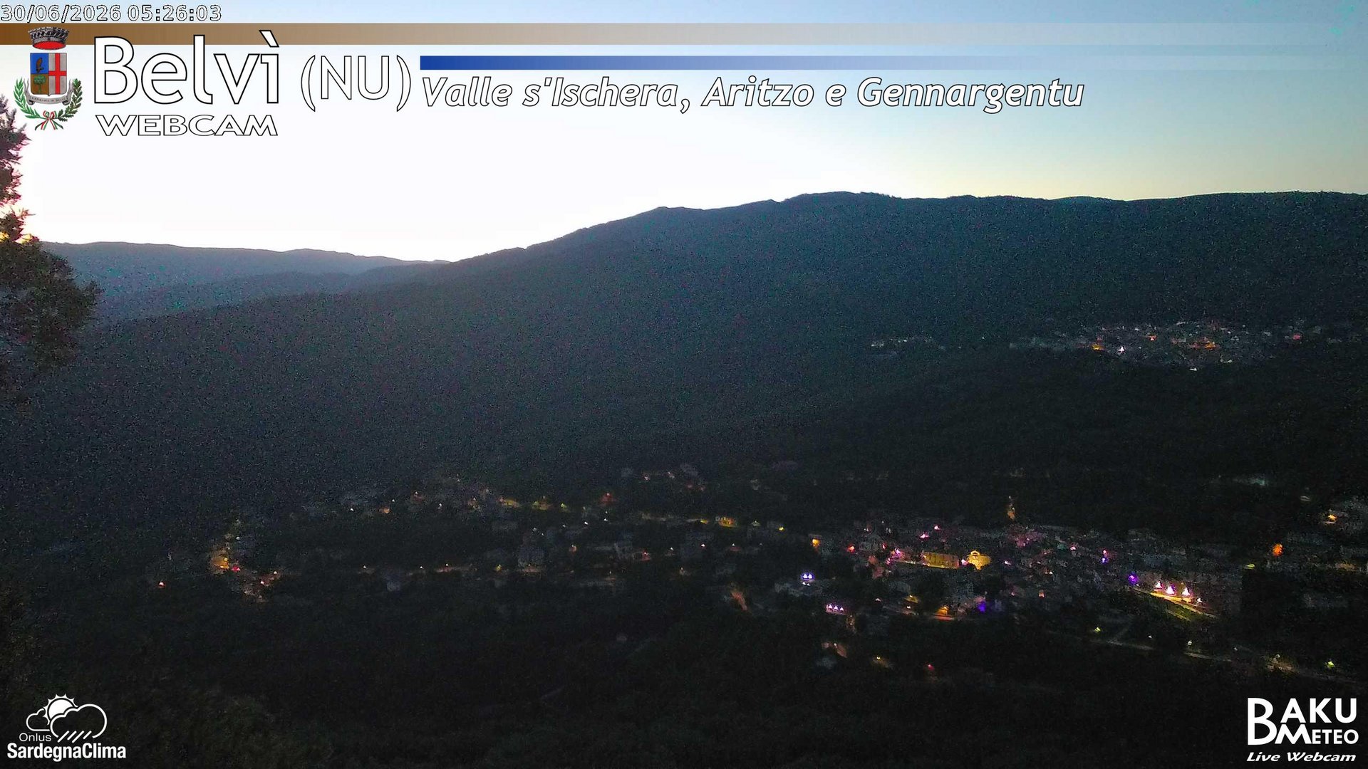 time-lapse frame, Belvì webcam