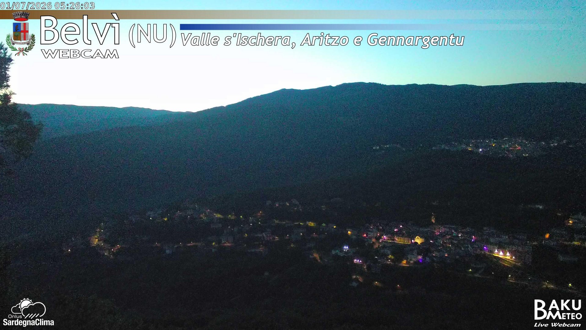 time-lapse frame, Belvì webcam