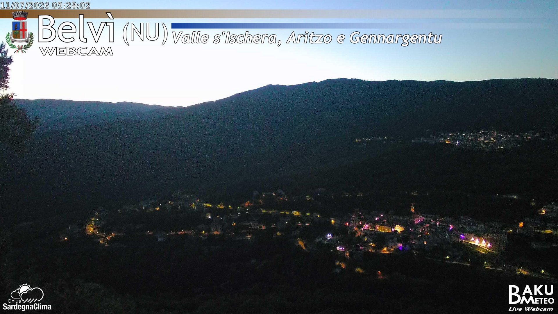 time-lapse frame, Belvì webcam