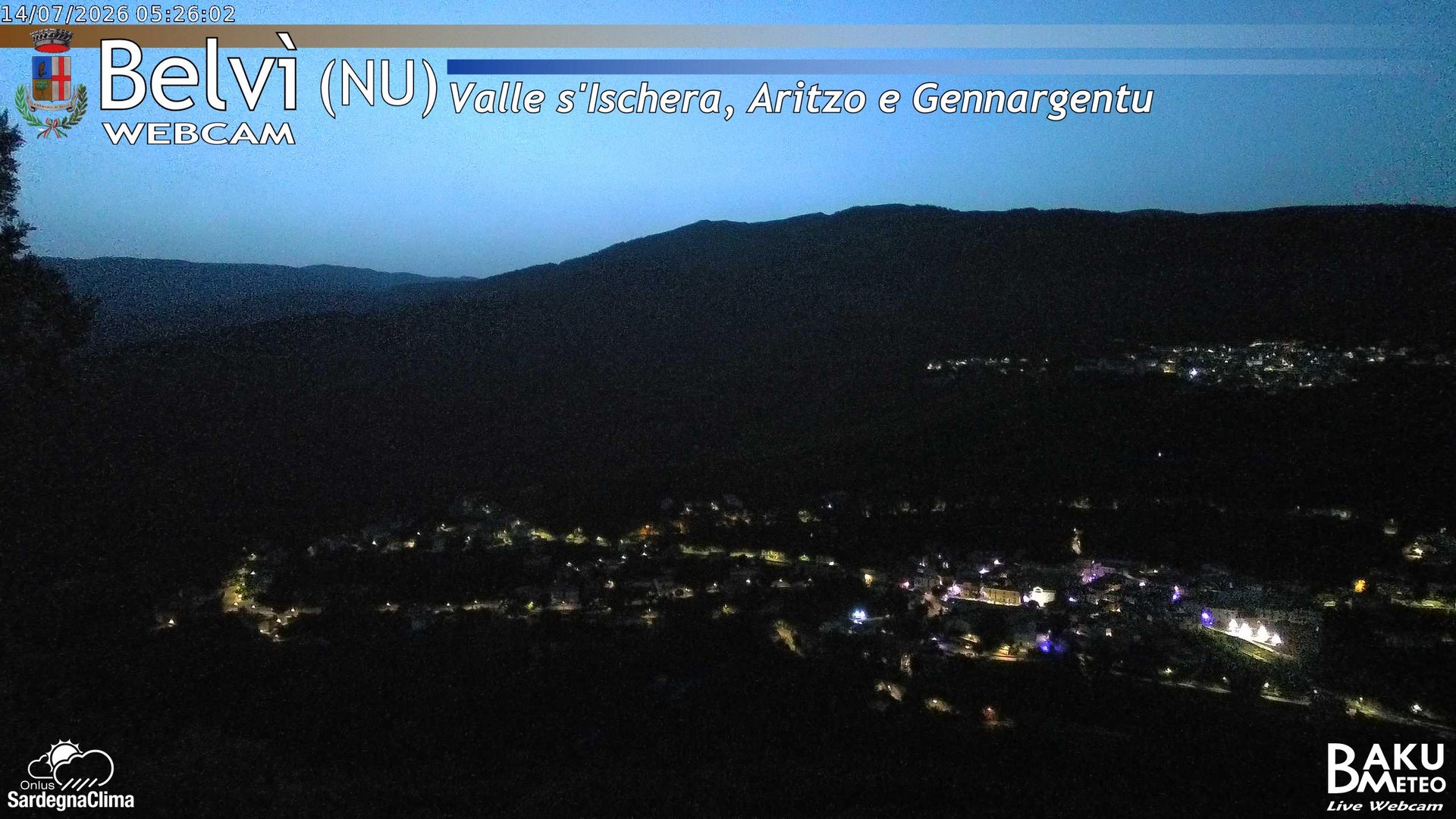 time-lapse frame, Belvì webcam