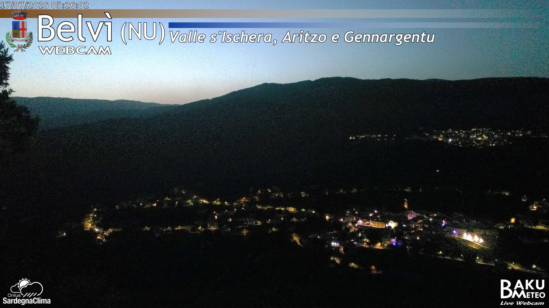 time-lapse frame, Belvì webcam