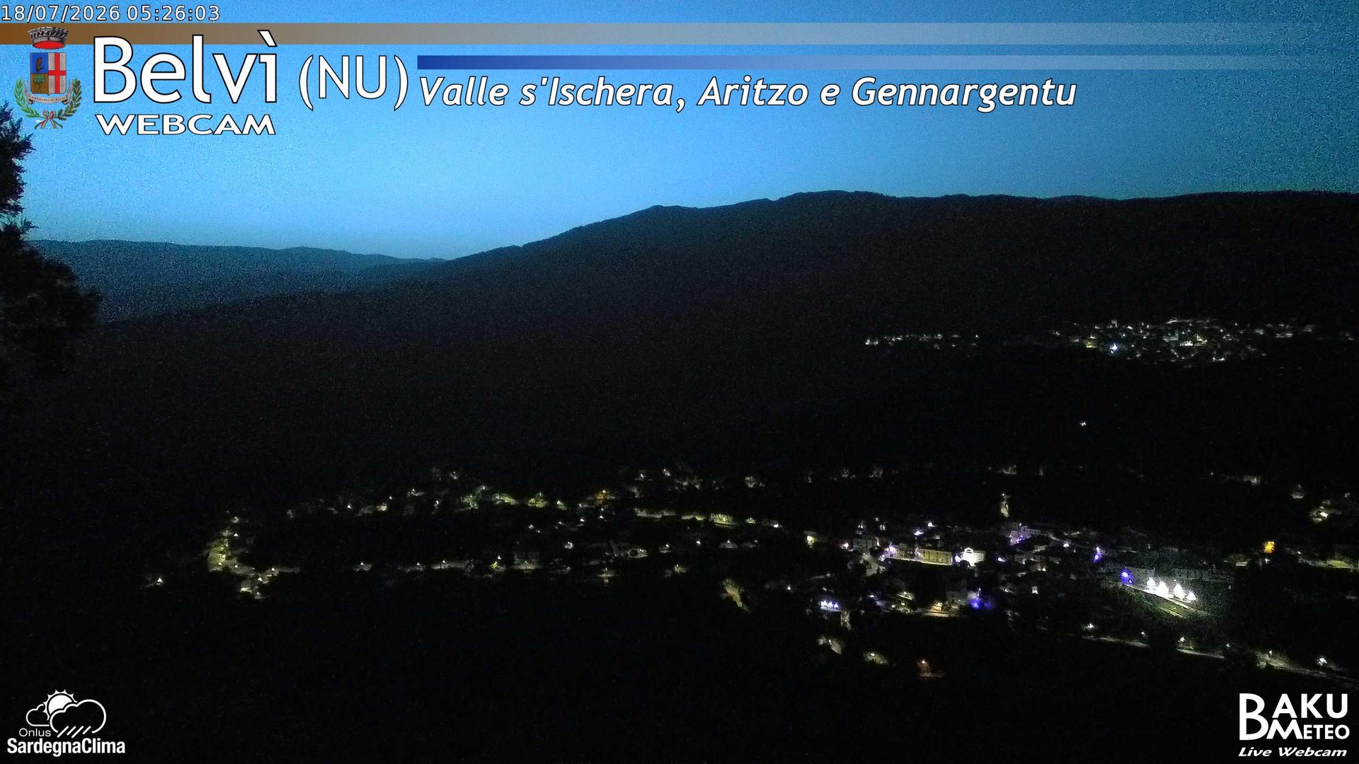 time-lapse frame, Belvì webcam