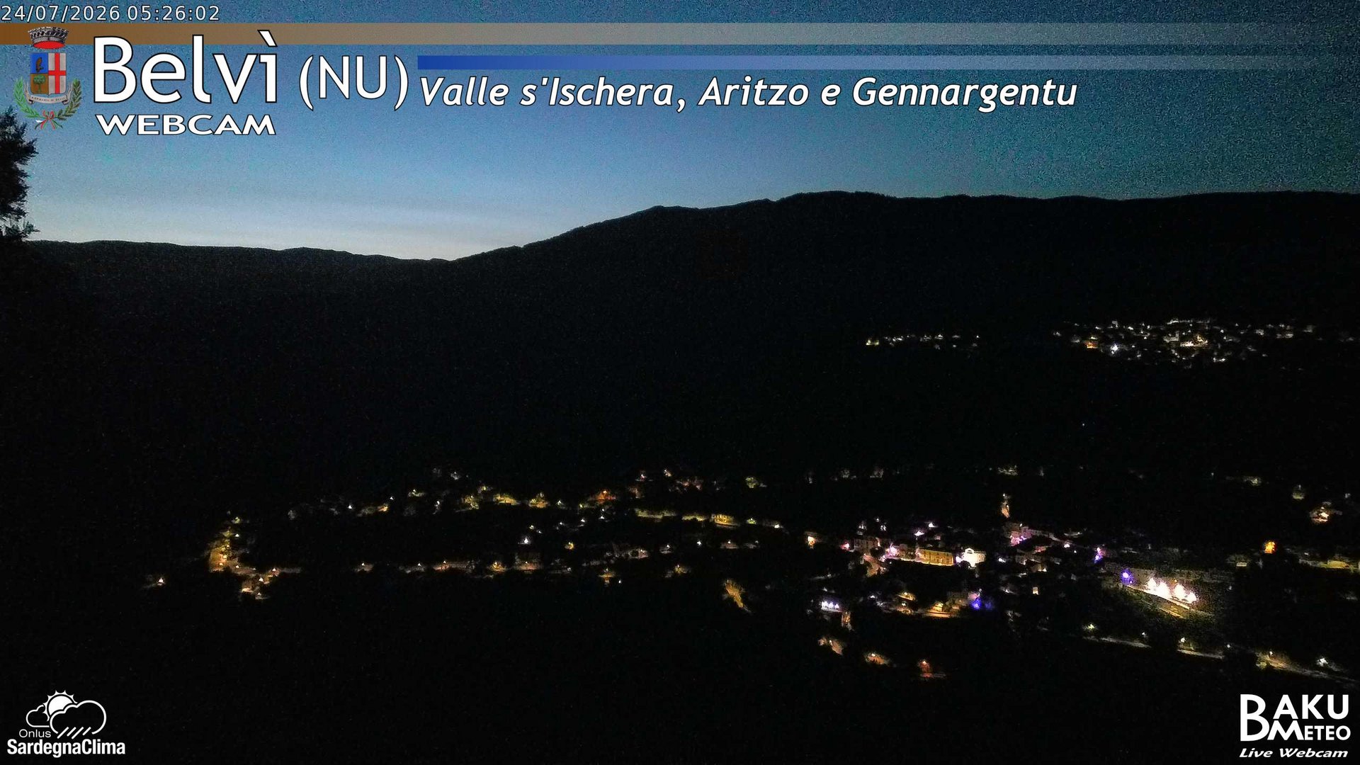 time-lapse frame, Belvì webcam