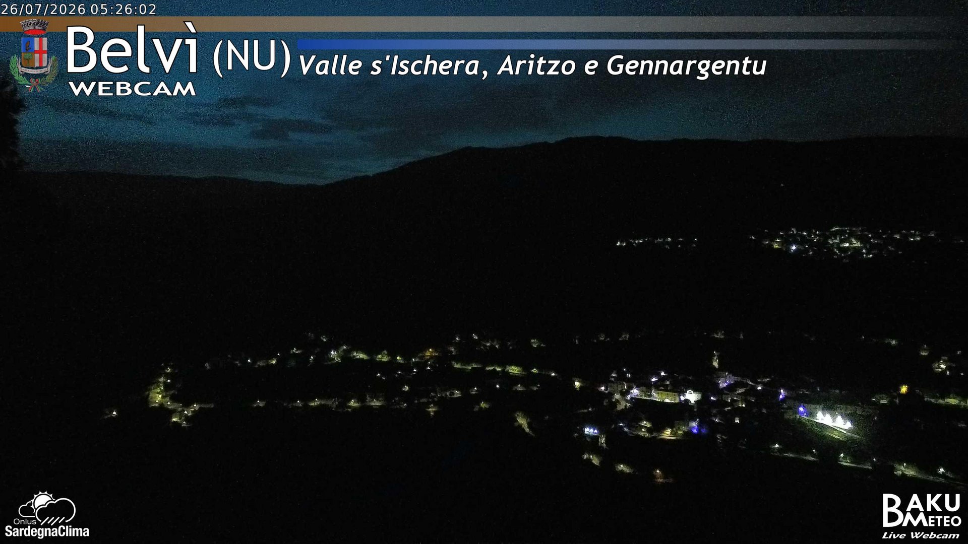 time-lapse frame, Belvì webcam