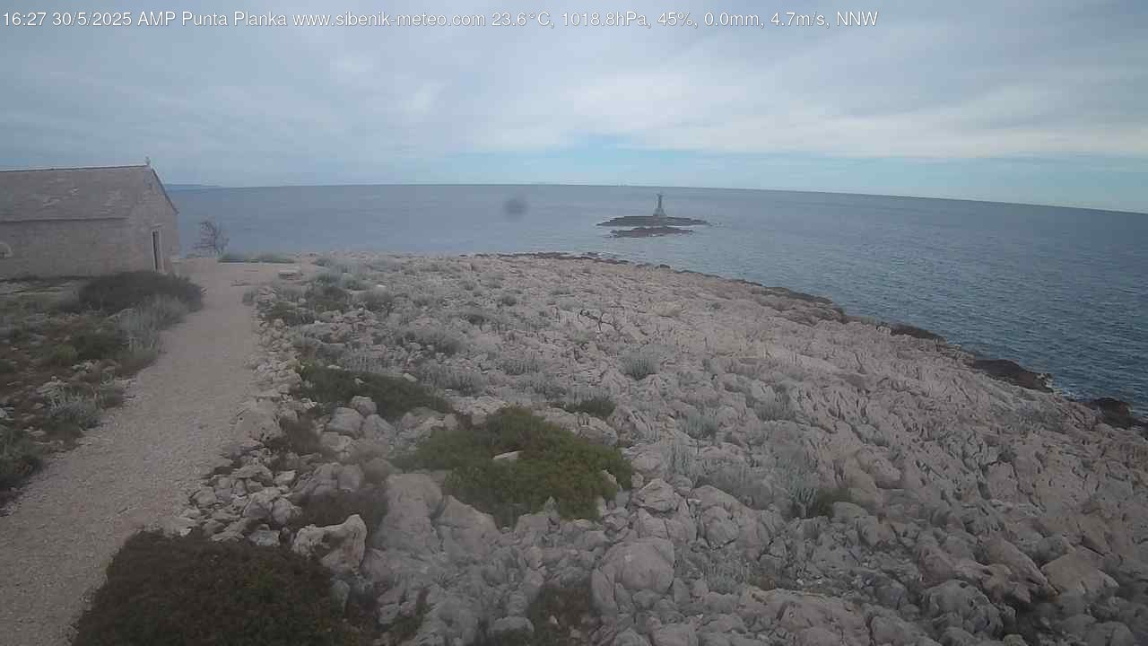 time-lapse frame, Punta Planka webcam