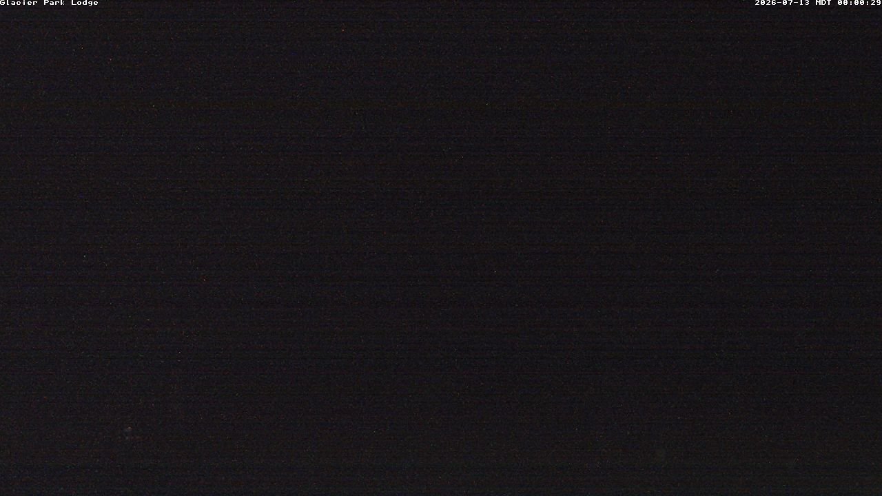 time-lapse frame, Glacier Park Lodge webcam