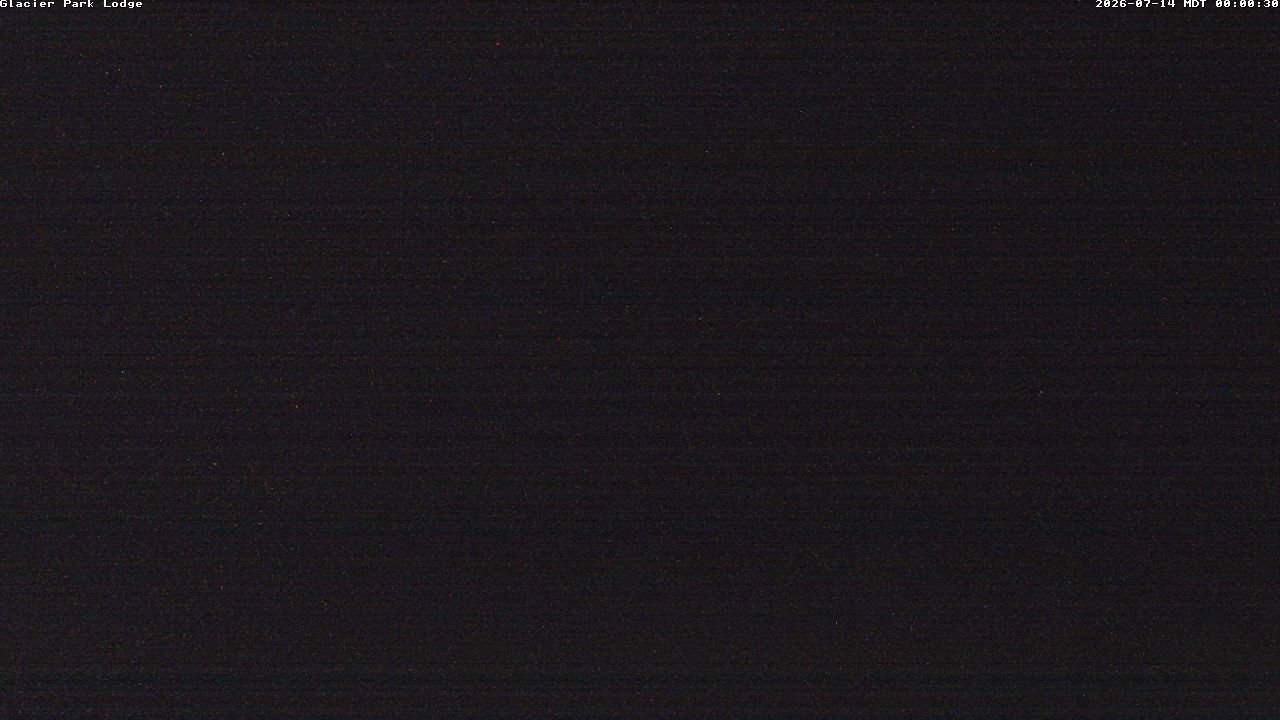 time-lapse frame, Glacier Park Lodge webcam