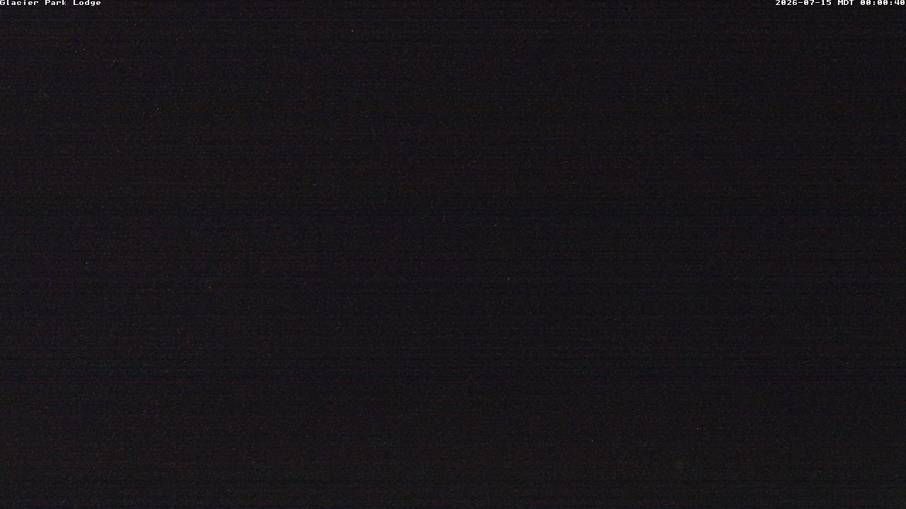 time-lapse frame, Glacier Park Lodge webcam
