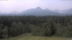 view from Glacier Park Lodge on 2026-07-23