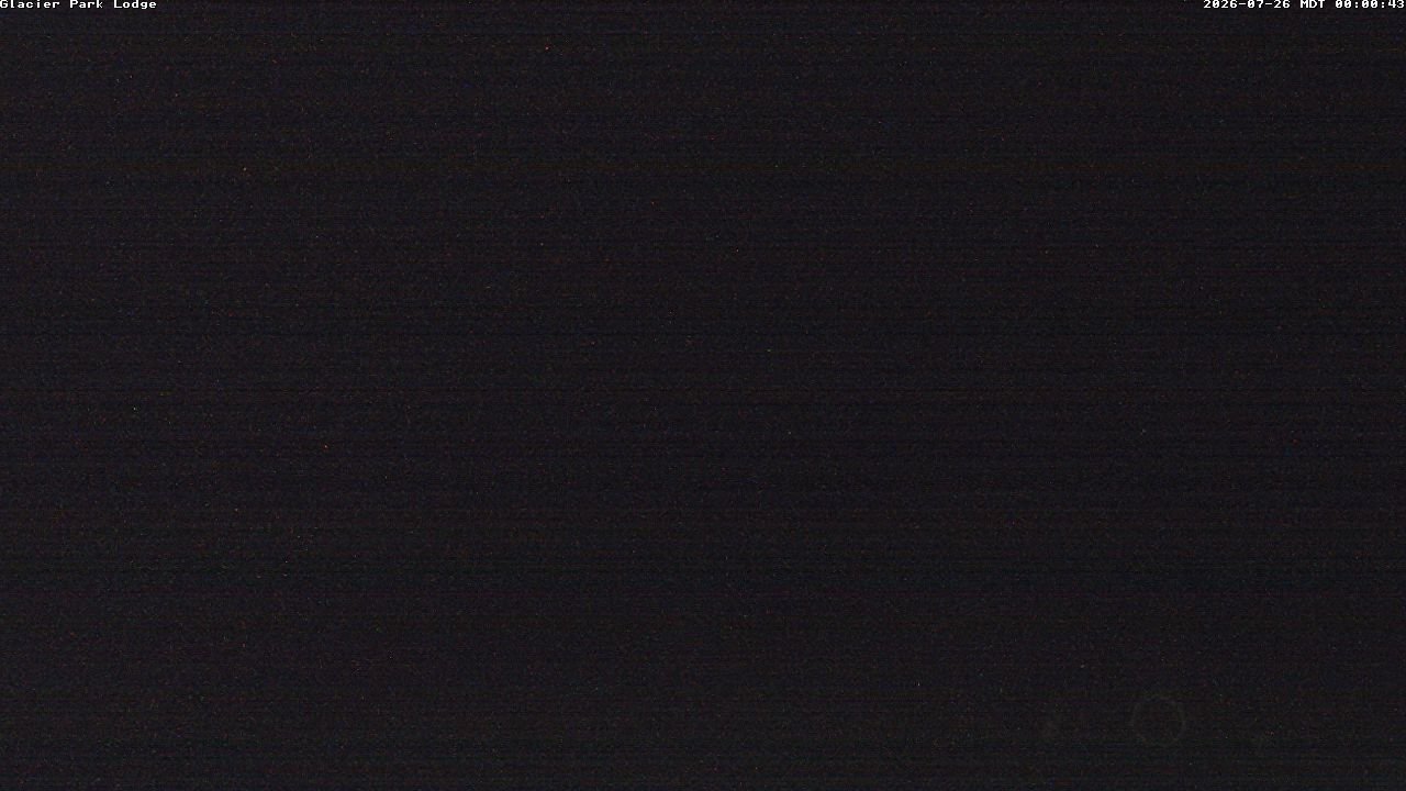 time-lapse frame, Glacier Park Lodge webcam