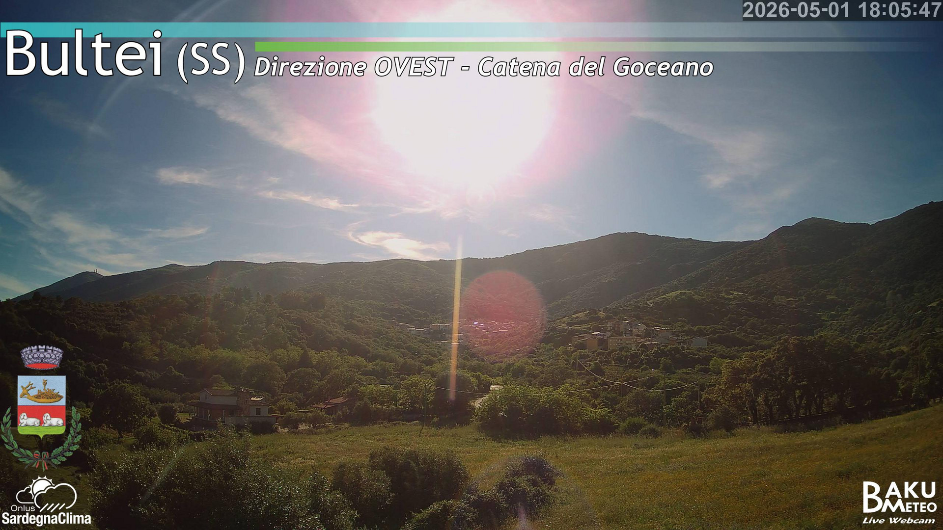 time-lapse frame, Bultei webcam