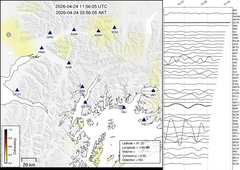 view from Barry Arm seismic energy on 2026-04-24