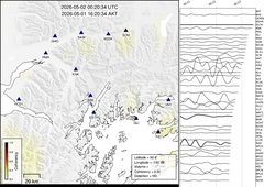 view from Barry Arm seismic energy on 2026-05-02