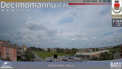 view from Decimomannu Nord on 2026-03-23