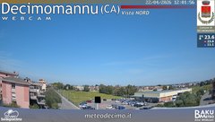 view from Decimomannu Nord on 2026-04-22