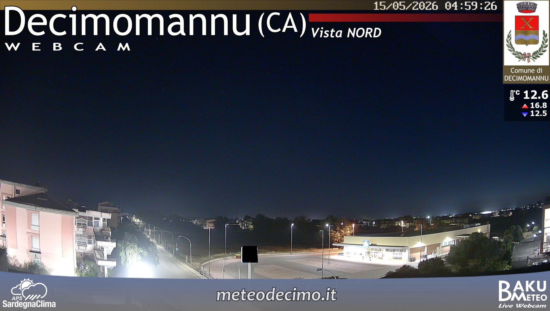 time-lapse frame, Decimomannu Nord webcam