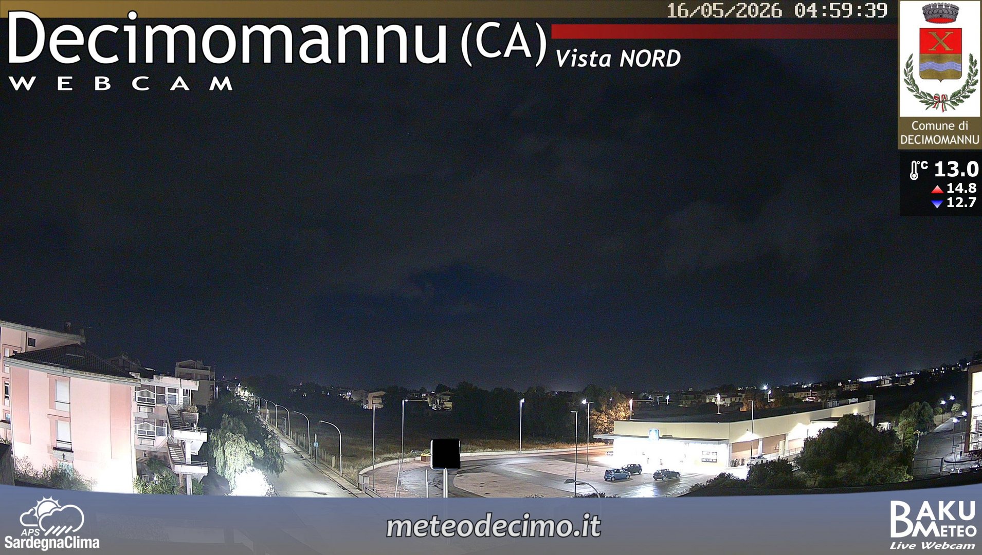 time-lapse frame, Decimomannu Nord webcam