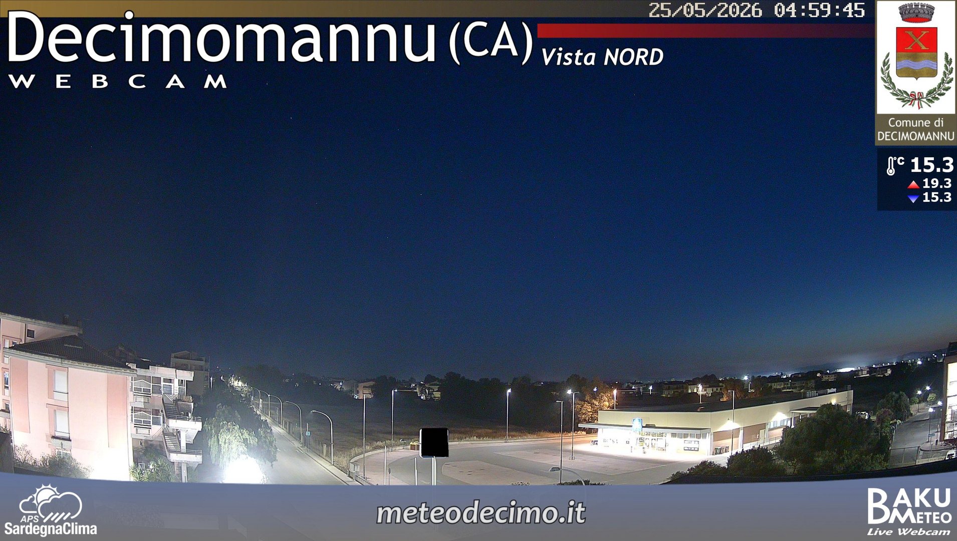 time-lapse frame, Decimomannu Nord webcam
