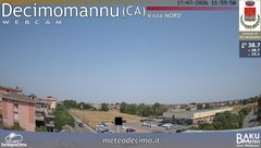 view from Decimomannu Nord on 2026-07-17