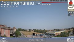 view from Decimomannu Nord on 2026-07-18