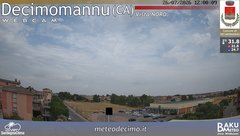 view from Decimomannu Nord on 2026-07-26