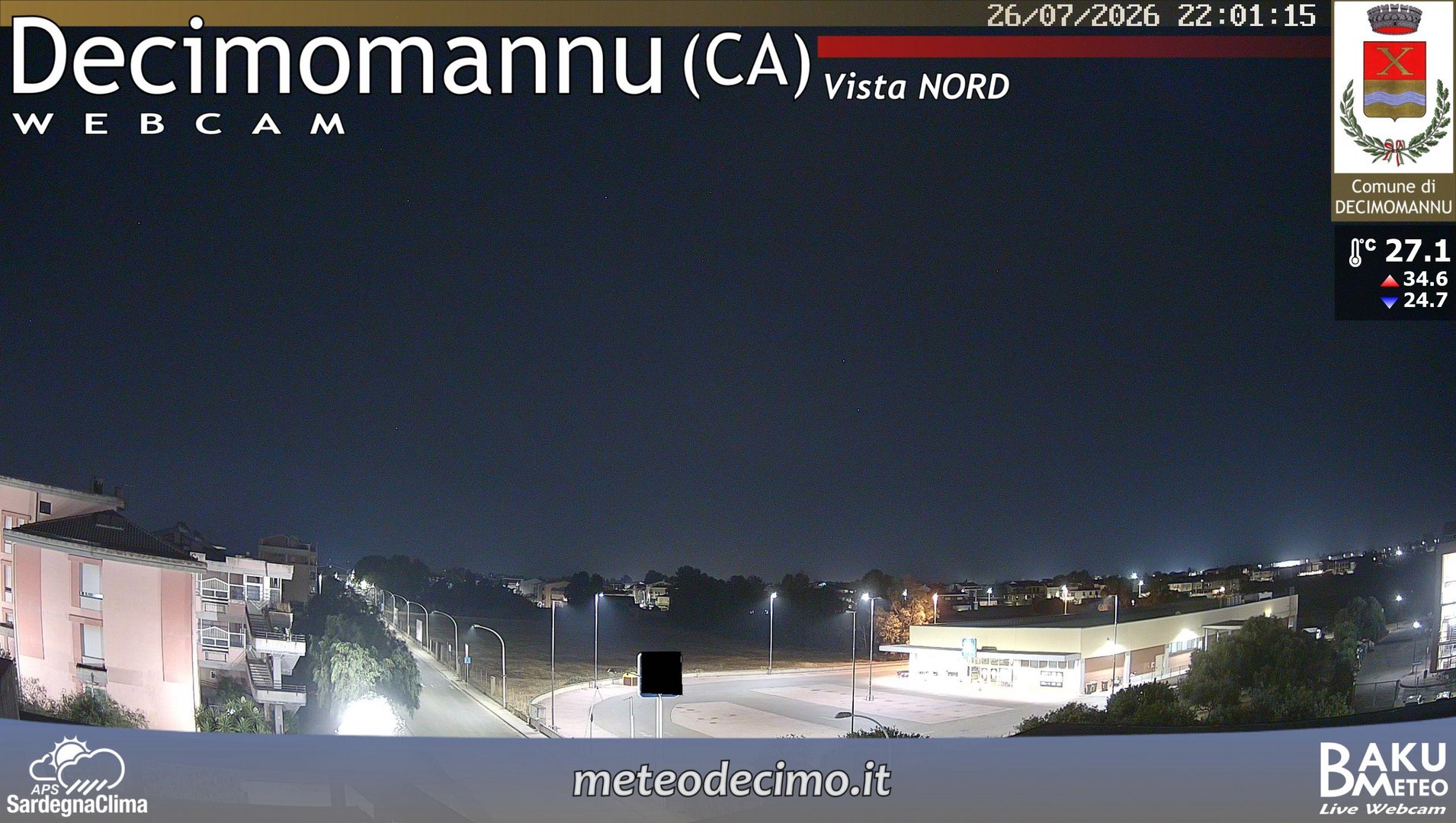 time-lapse frame, Decimomannu Nord webcam