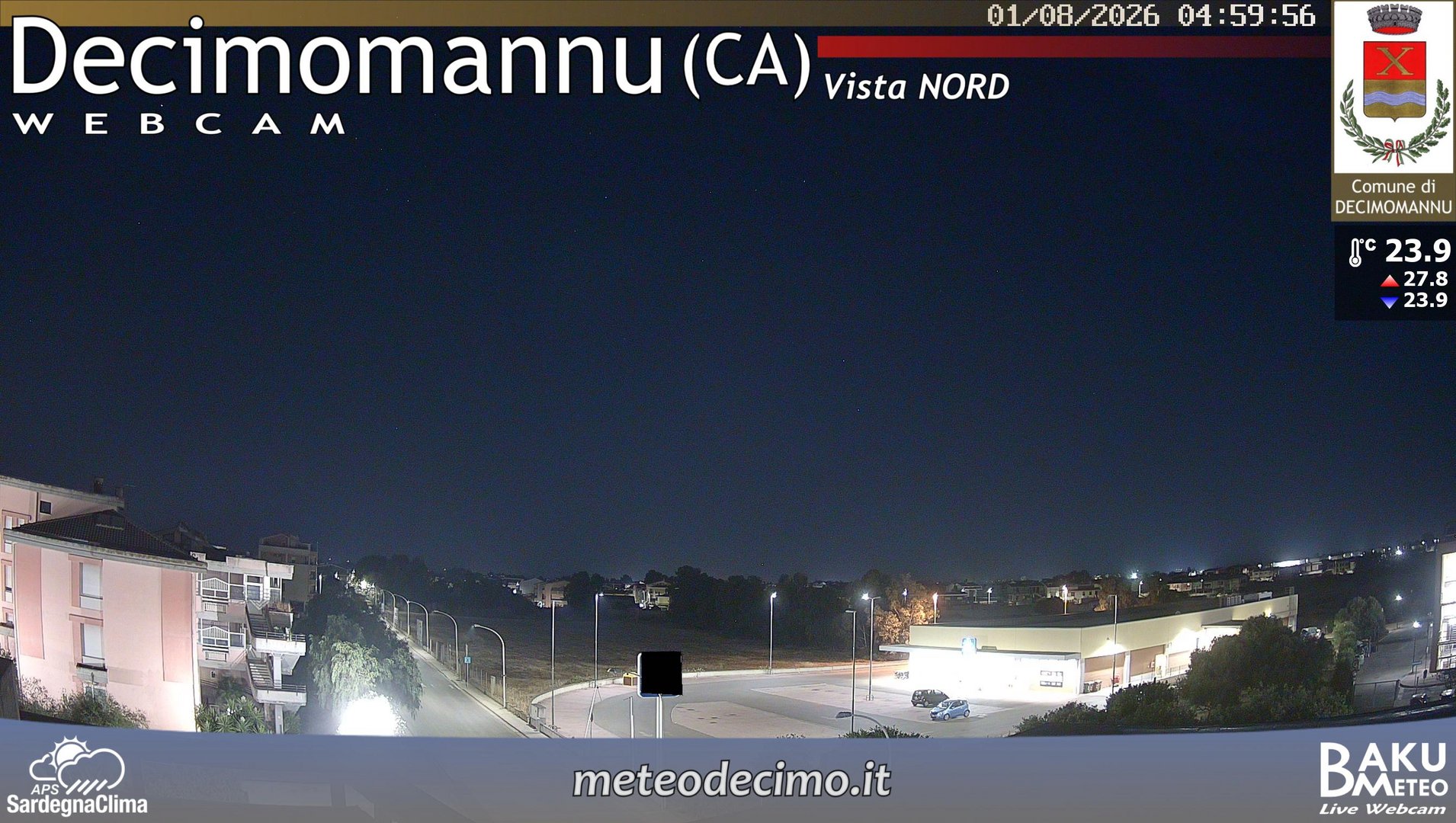 time-lapse frame, Decimomannu Nord webcam