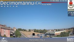 view from Decimomannu Nord on 2026-08-17