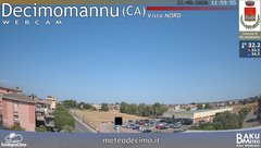 view from Decimomannu Nord on 2026-08-22